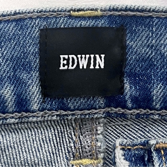 Edwin High Rise Two Tone Jeans with Front Seam - Size 26 - Picture 4 of 5